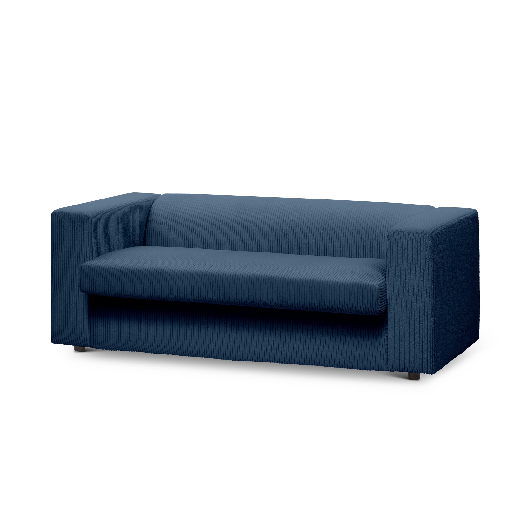 Sofa 2-osobowa z funkcją spania 174 cm | July Granatowy Grafit (POSO 05)