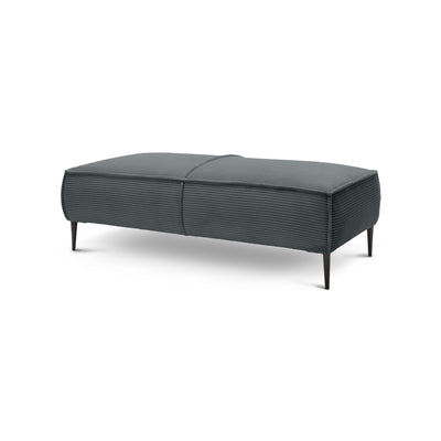 Pufa 140 cm do salonu w stylu modern | May Grafitowy Mech (POSO 60)