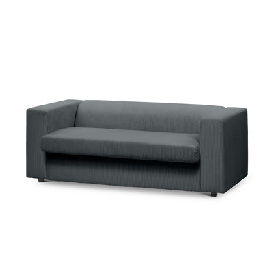 Sofa 2-osobowa z funkcją spania 174 cm | July Grafitowy Mech (POSO 60)