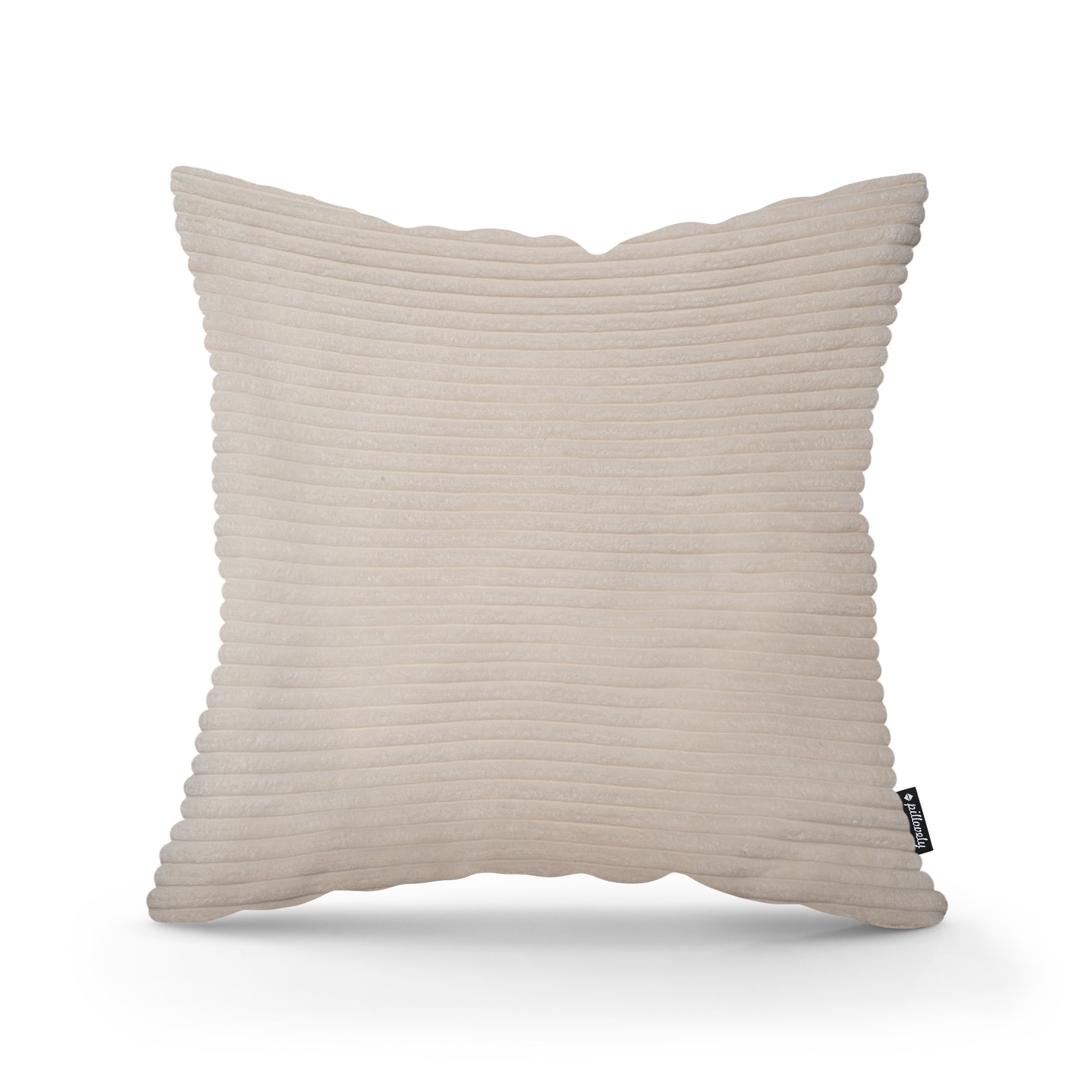 Poduszka dekoracyjna 45×45 cm w stylu scandi i boho – wyraziste prążki | Szeroki Sztruks