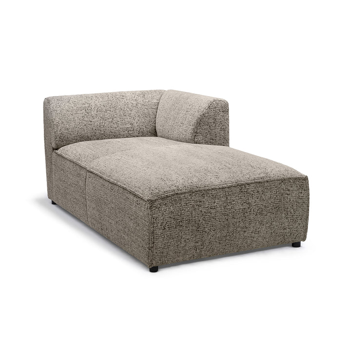 Sofa Modułowa BRICK Moduł L Prawo Zgaszony Len (BELLA 60)
