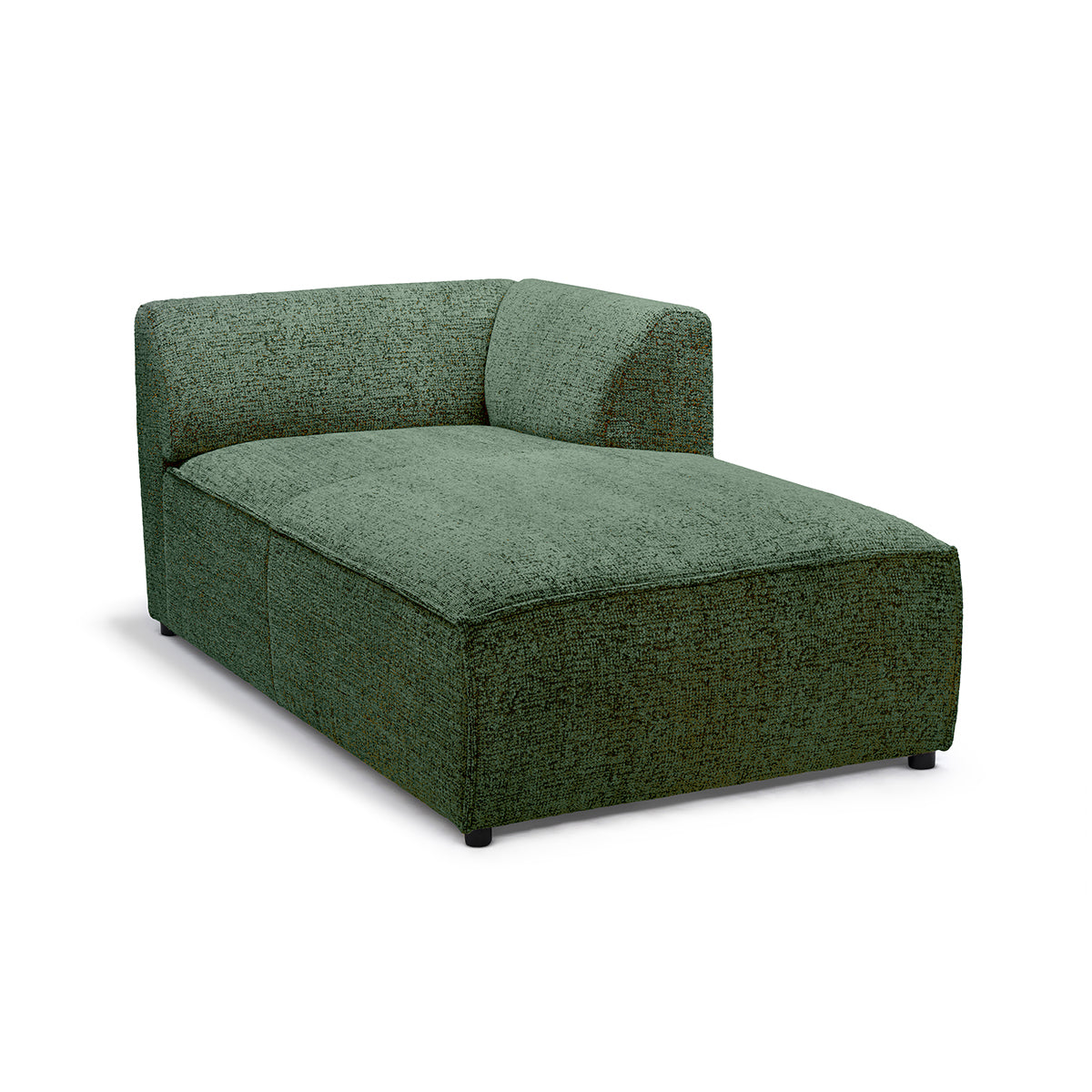 Sofa Modułowa BRICK Moduł L Prawo Zielony Onyks (BELLA 80)