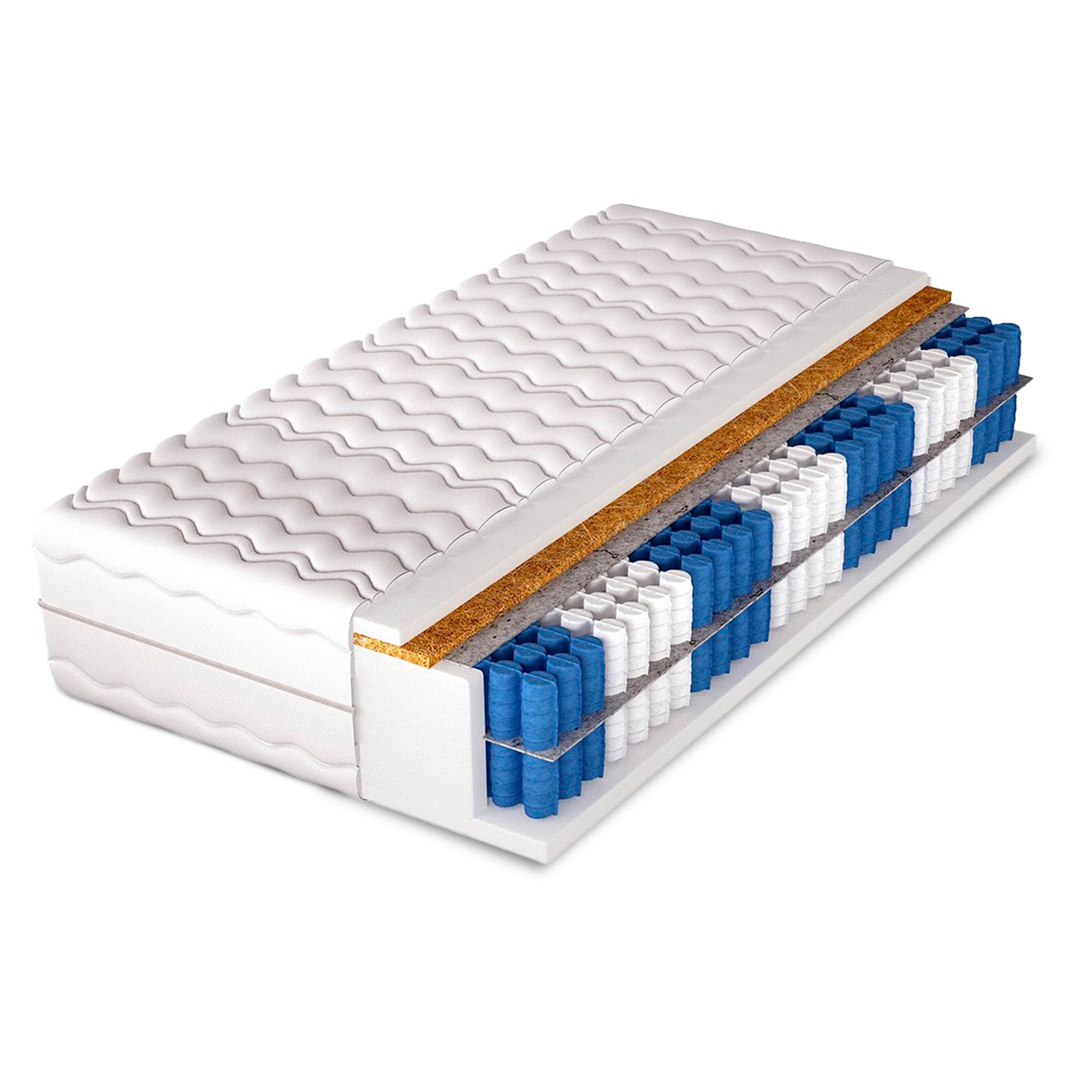 Materac kieszeniowy Wysokość 30 cm – 7 stref, dwustronny H3/H4 | Pillov 200x200