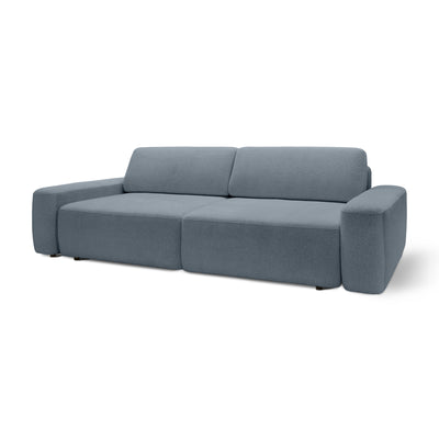 Sofa z funkcją spania 200x136 z pojemnikiem DL| Bamby Mglista Stal (RAVEN 10)