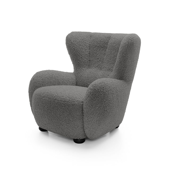 Fotel Tedi Bazaltowy Brąz Czarny