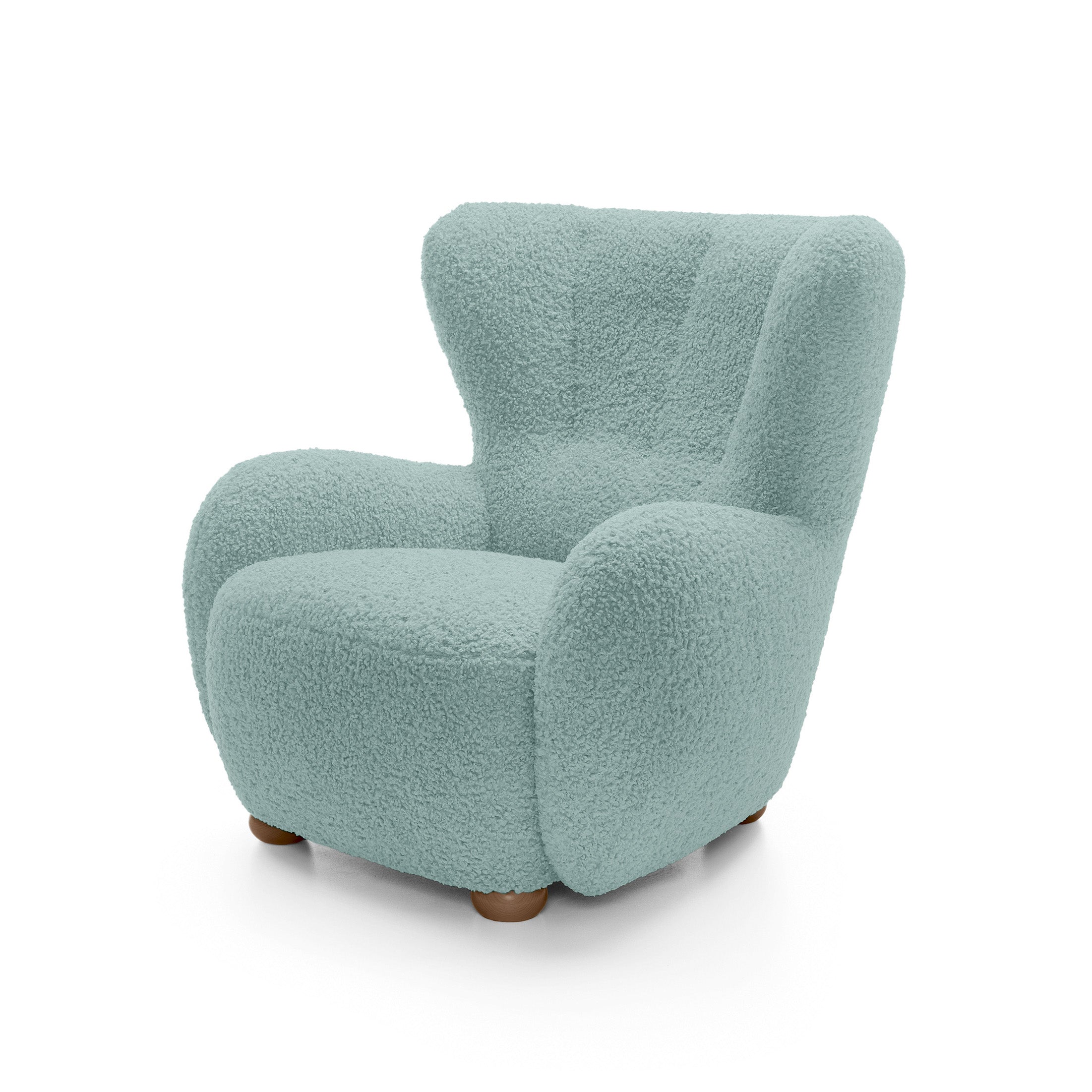 Fotel 88 cm do relaksu w stylu skandynawskim | Tedi Morska Patyna (ROLF 16) Dąb