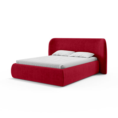 Łóżko tapicerowane z pojemnikiem w stylu modern soft | Frasspo