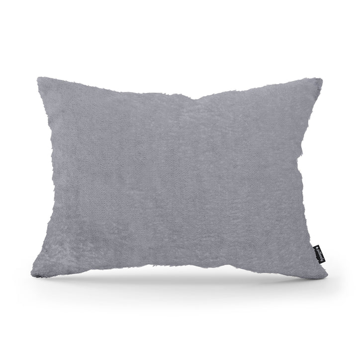 Poduszka Dekoracyjna Plusz 40x55 Stalowy Popiół