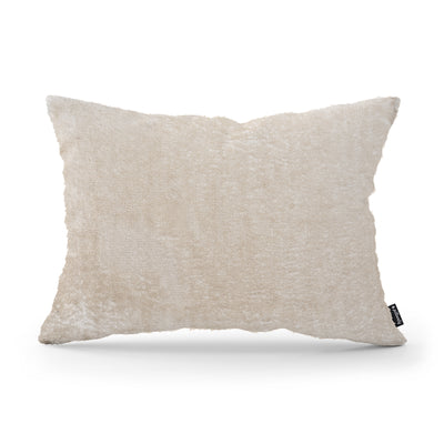 Poduszka dekoracyjna 40x55 cm w stylu glamour | Plusz Pergaminowy Beż (SORRISO 06)
