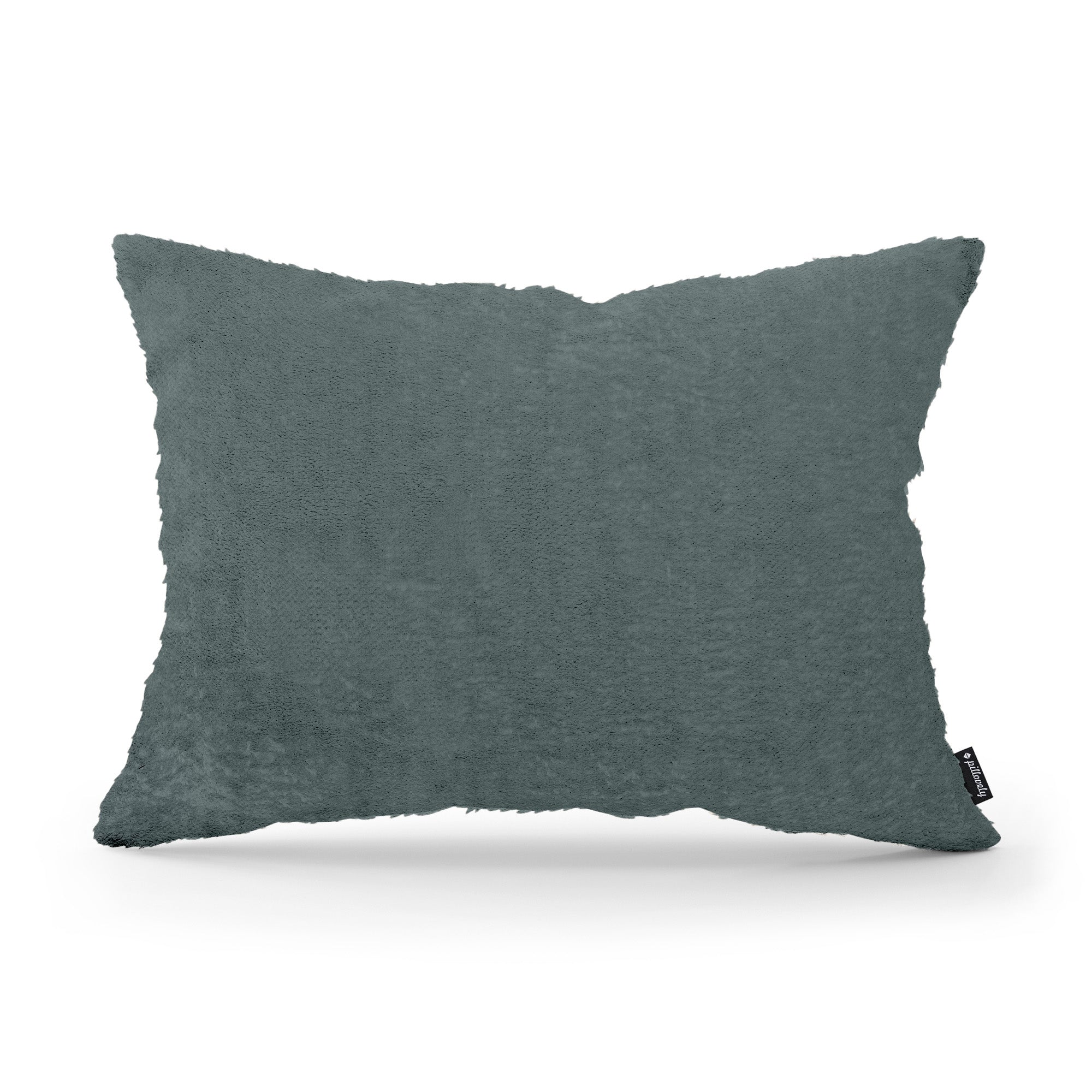 Poduszka dekoracyjna 40x55 cm w stylu glamour – 100% PES, sprężyste wypełnienie | Plusz Rubinowy Granat (SORRISO 13)