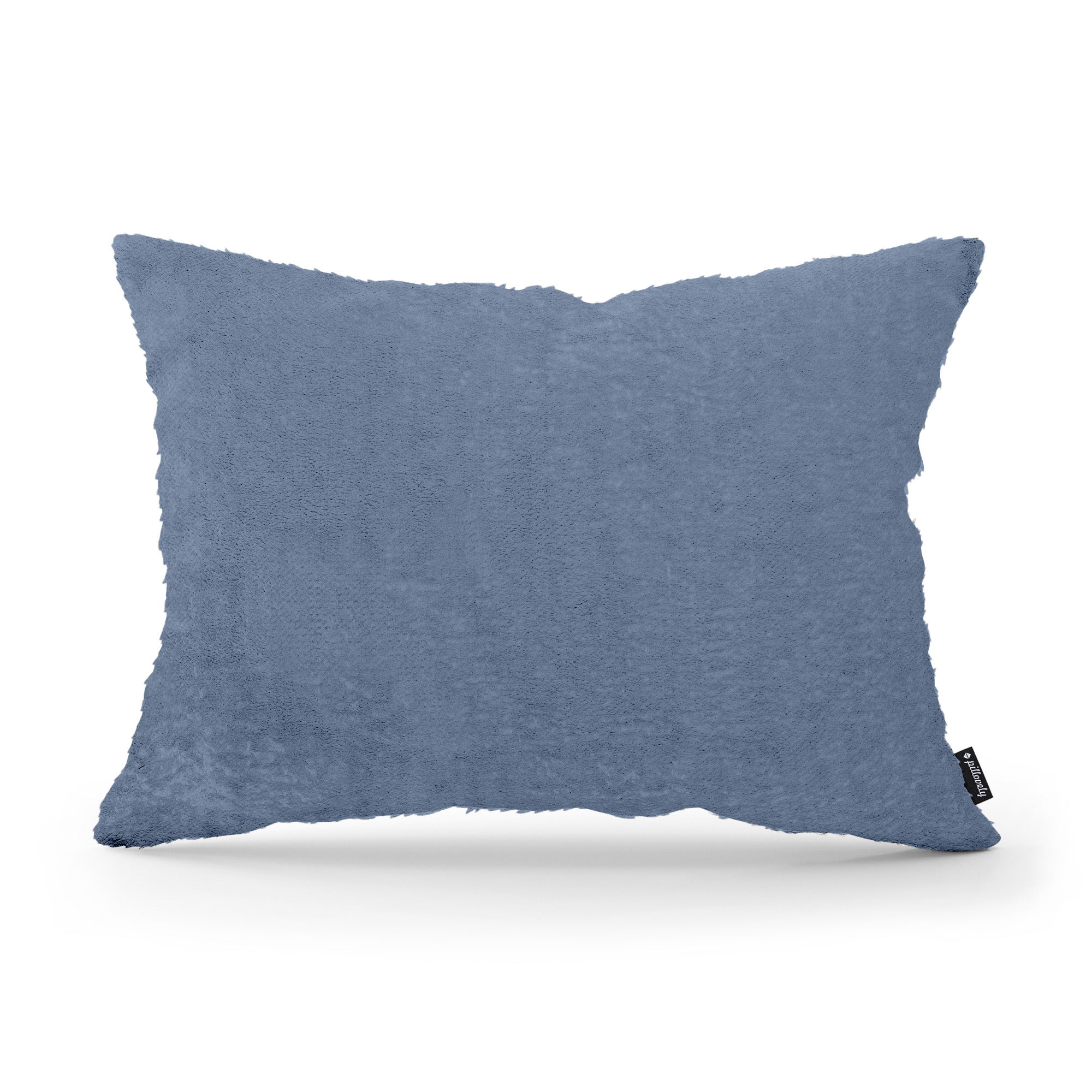 Poduszka Dekoracyjna Plusz 40x55 Stalowy Błękit