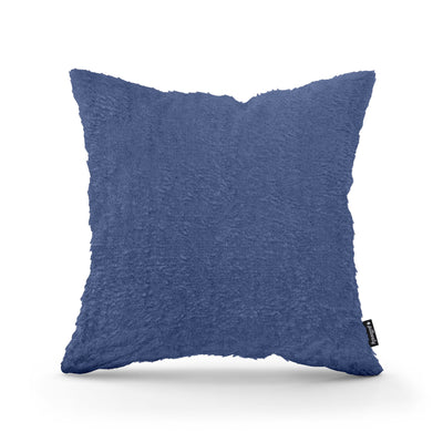 Poduszka dekoracyjna 45×45 cm w stylu glamour | Plusz Atramentowy Nurt (SORRISO 15)