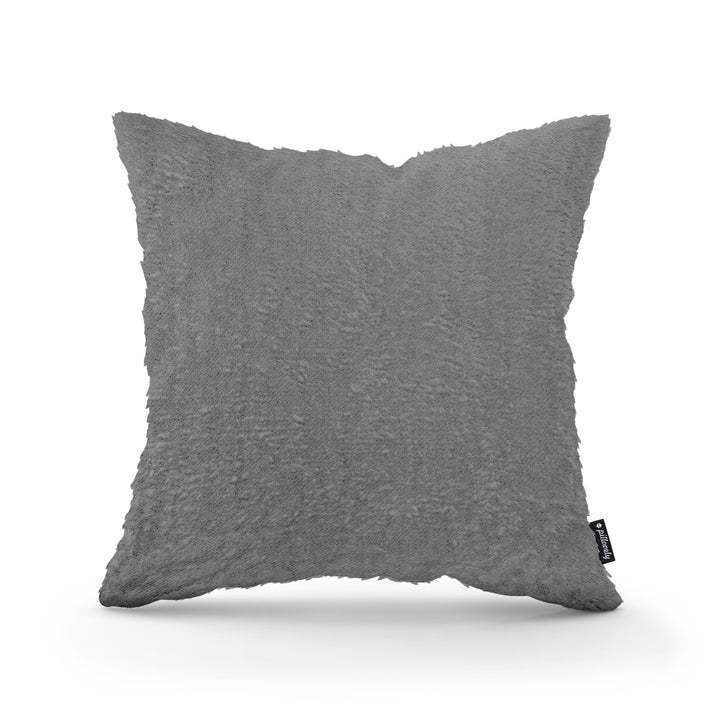 Poduszka Dekoracyjna Plusz 45x45 Grafitowy Pył
