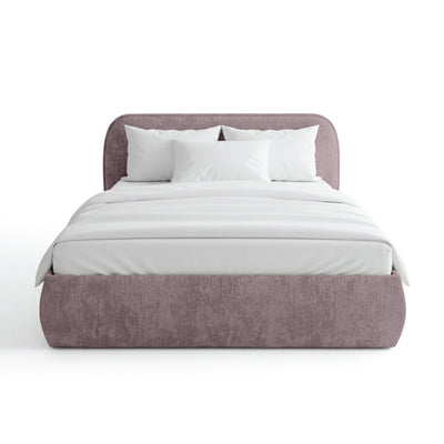 Łóżko tapicerowane z pojemnikiem w stylu soft modern | Eterial
