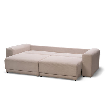 Sofa z funkcją spania 145 × 203 z pojemnikiem w stylu nowoczesnym | Zoria
