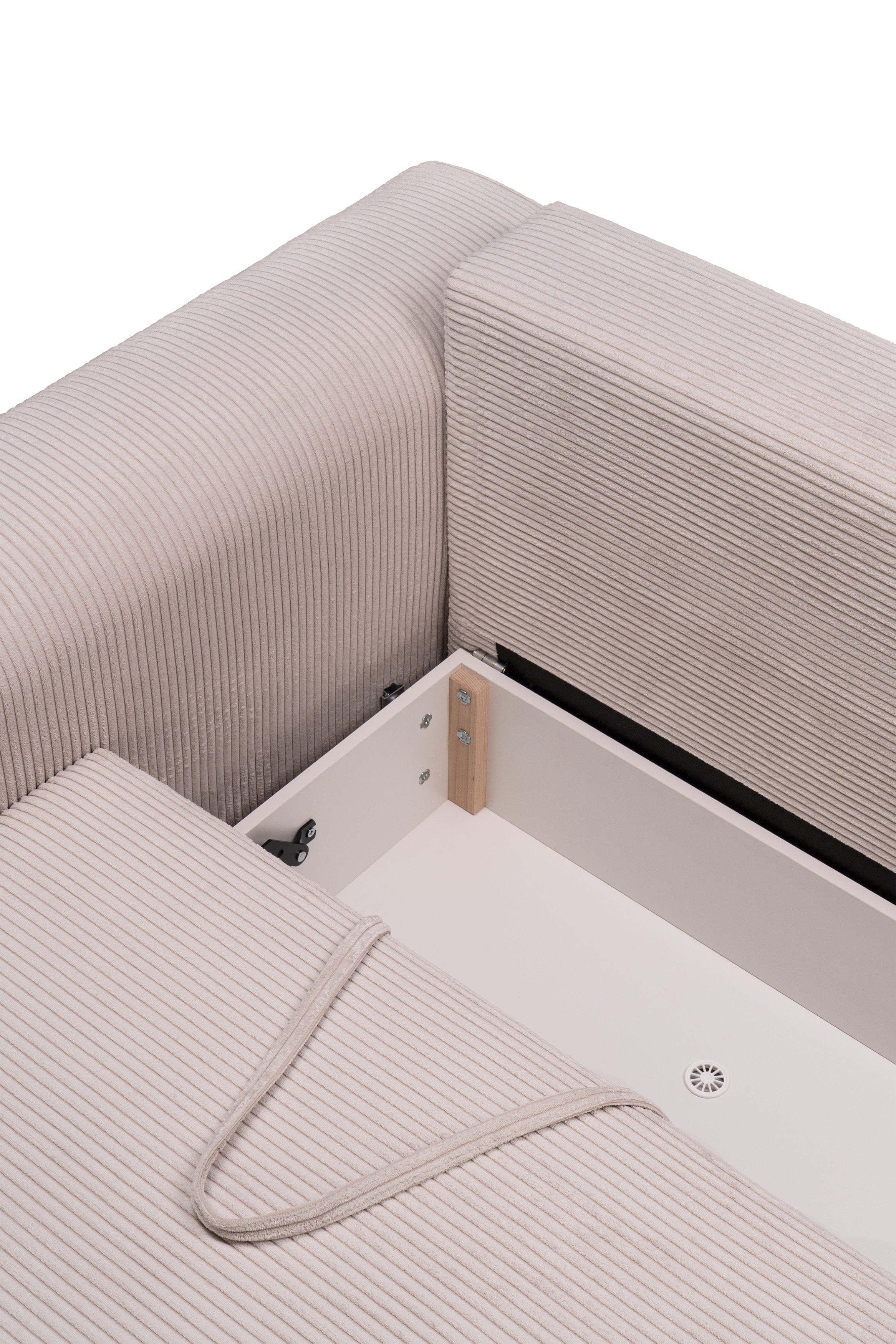 Sofa z funkcją spania 145 × 203 z pojemnikiem w stylu nowoczesnym | Zoria