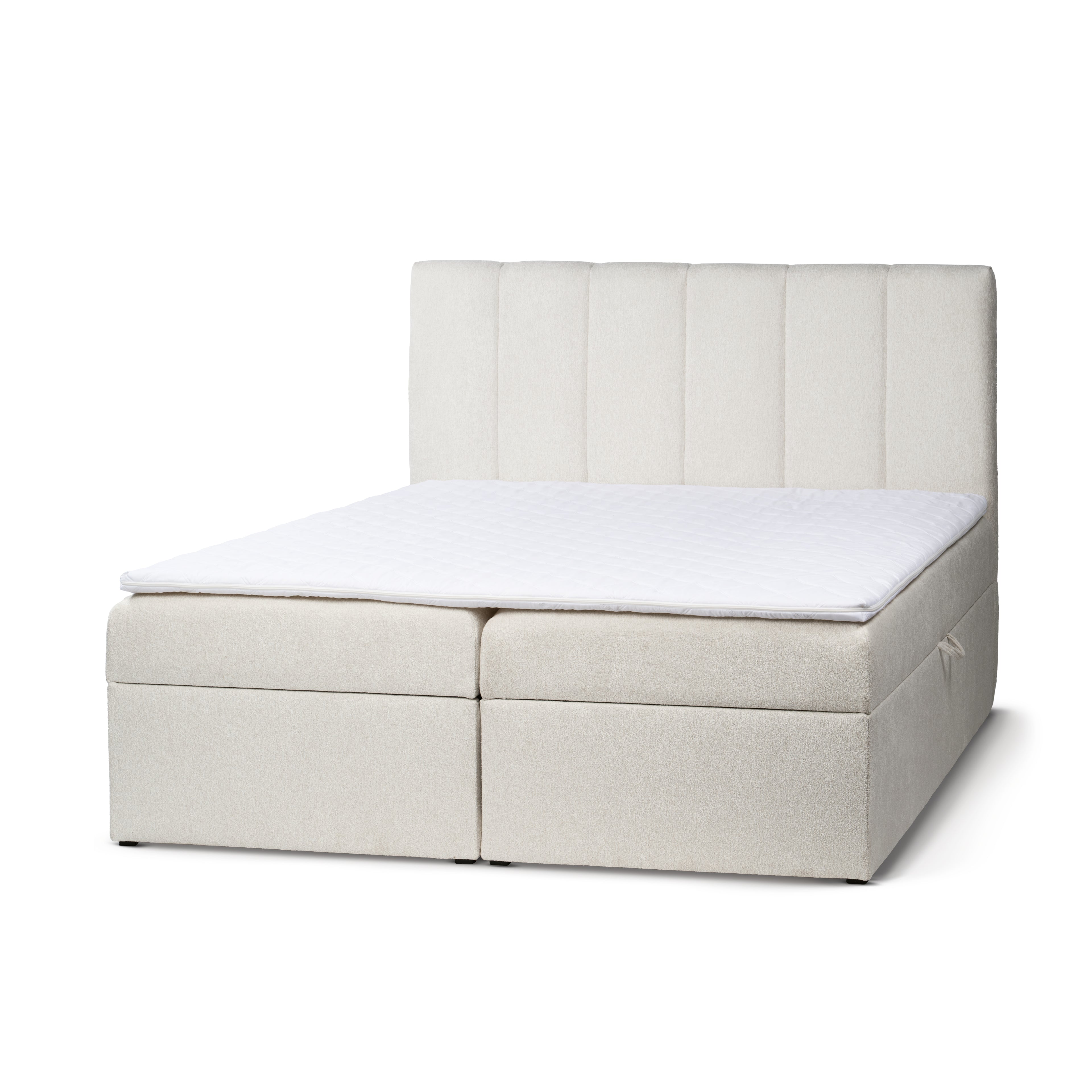 Łóżko Kontynentalne z Pojemnikiem Stavy 200 Perłowy Kamień (TORO 140)