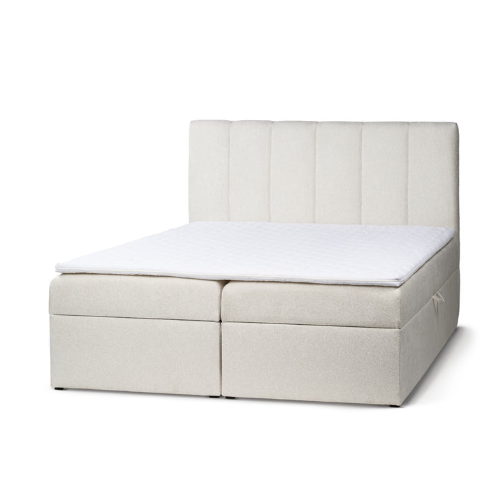 Łóżko Kontynentalne z Pojemnikiem Stavy 200 Perłowy Kamień (TORO 140)