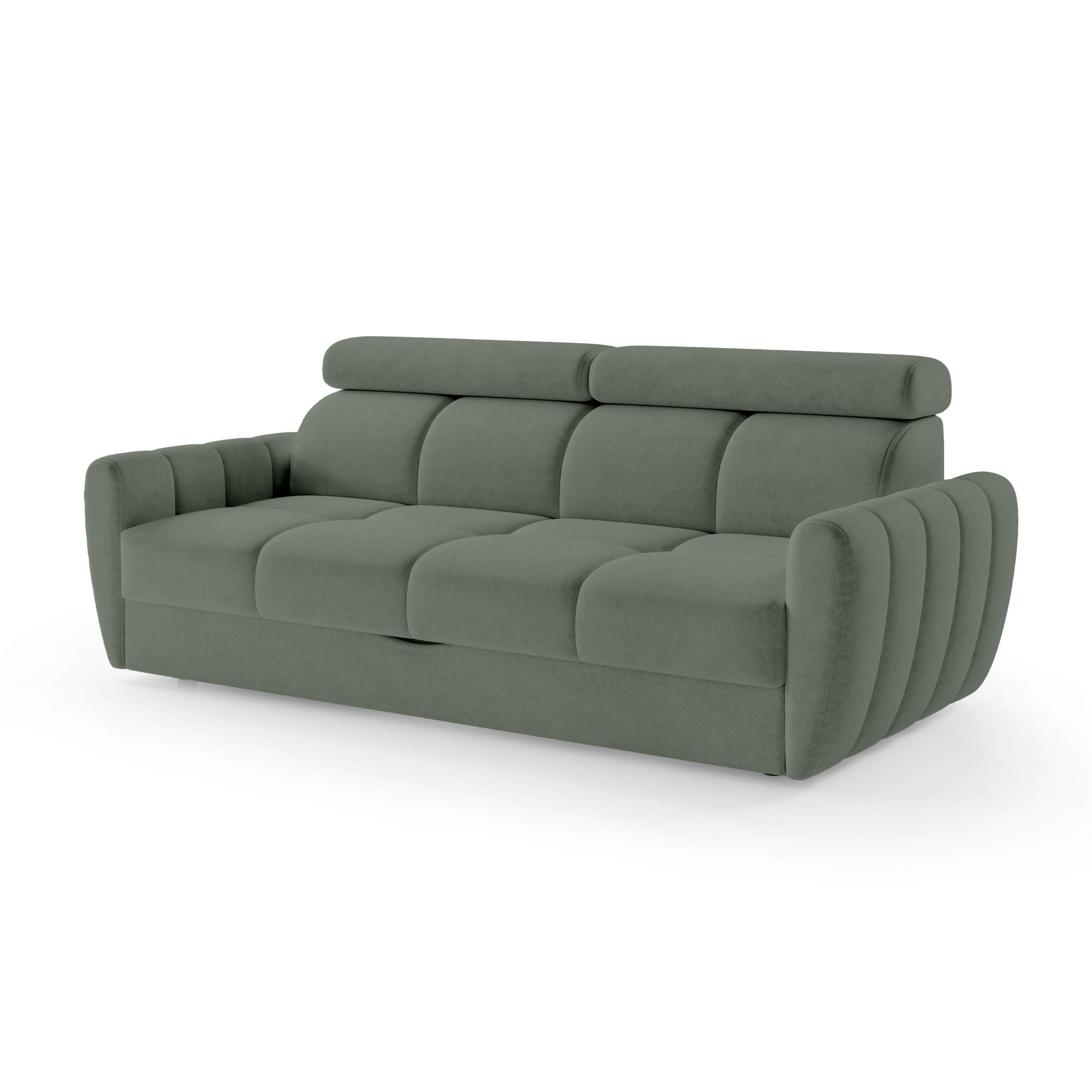 Sofa z funkcją spania 3-osobowa 227 cm w stylu minimalistycznym | Franec