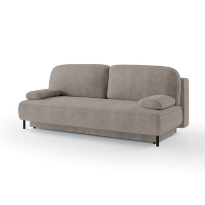 Sofa 2-osobowa z funkcją spania 140x200 z pojemnikiem w stylu nowoczesnym | Tola Popielista Zasłona (PERFECT HARMONY 04)