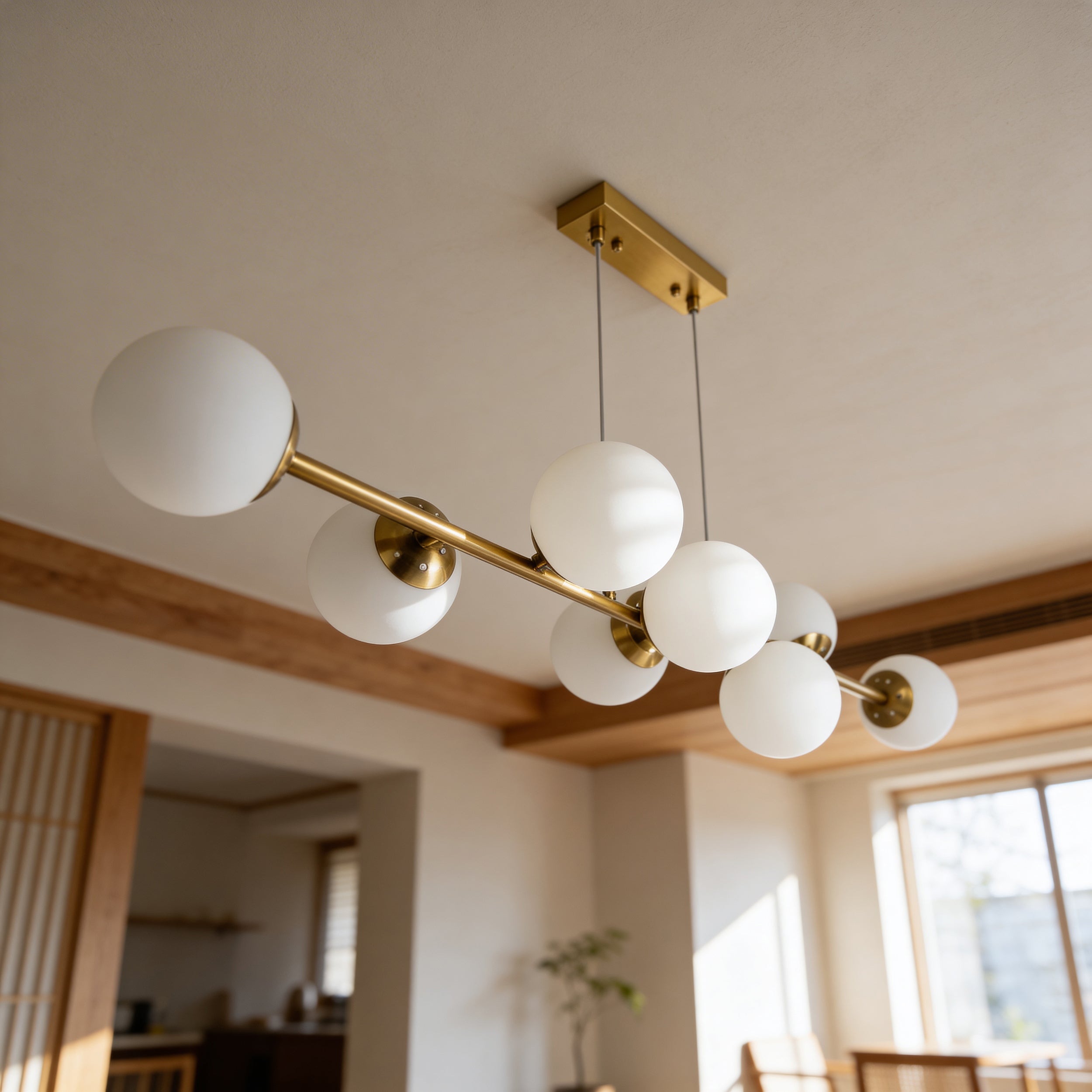 Lampa wisząca wielopunktowa w stylu nowoczesnym | Orbitella