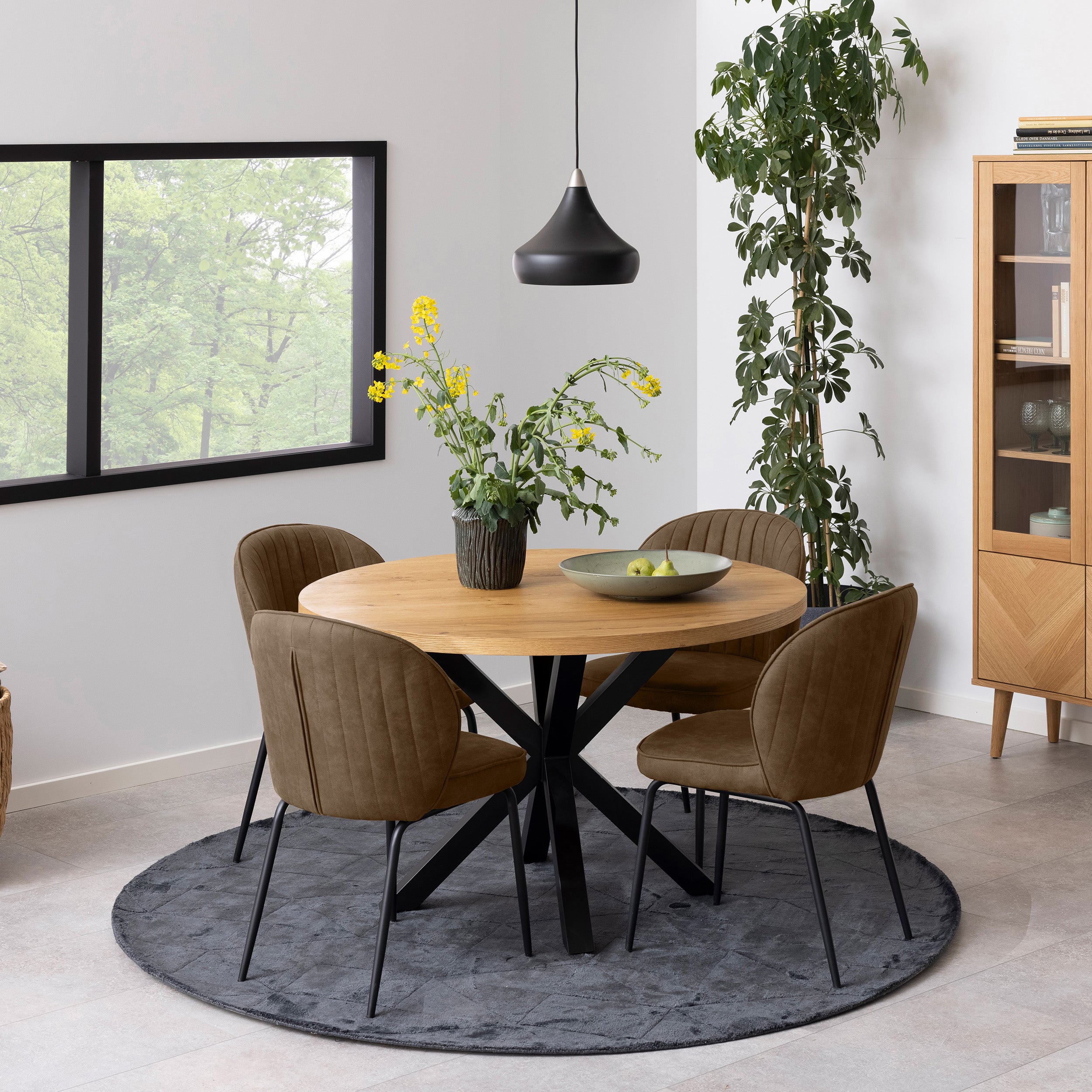 Okrągły stół 120x77 w stylu industrialny | Stela Classic