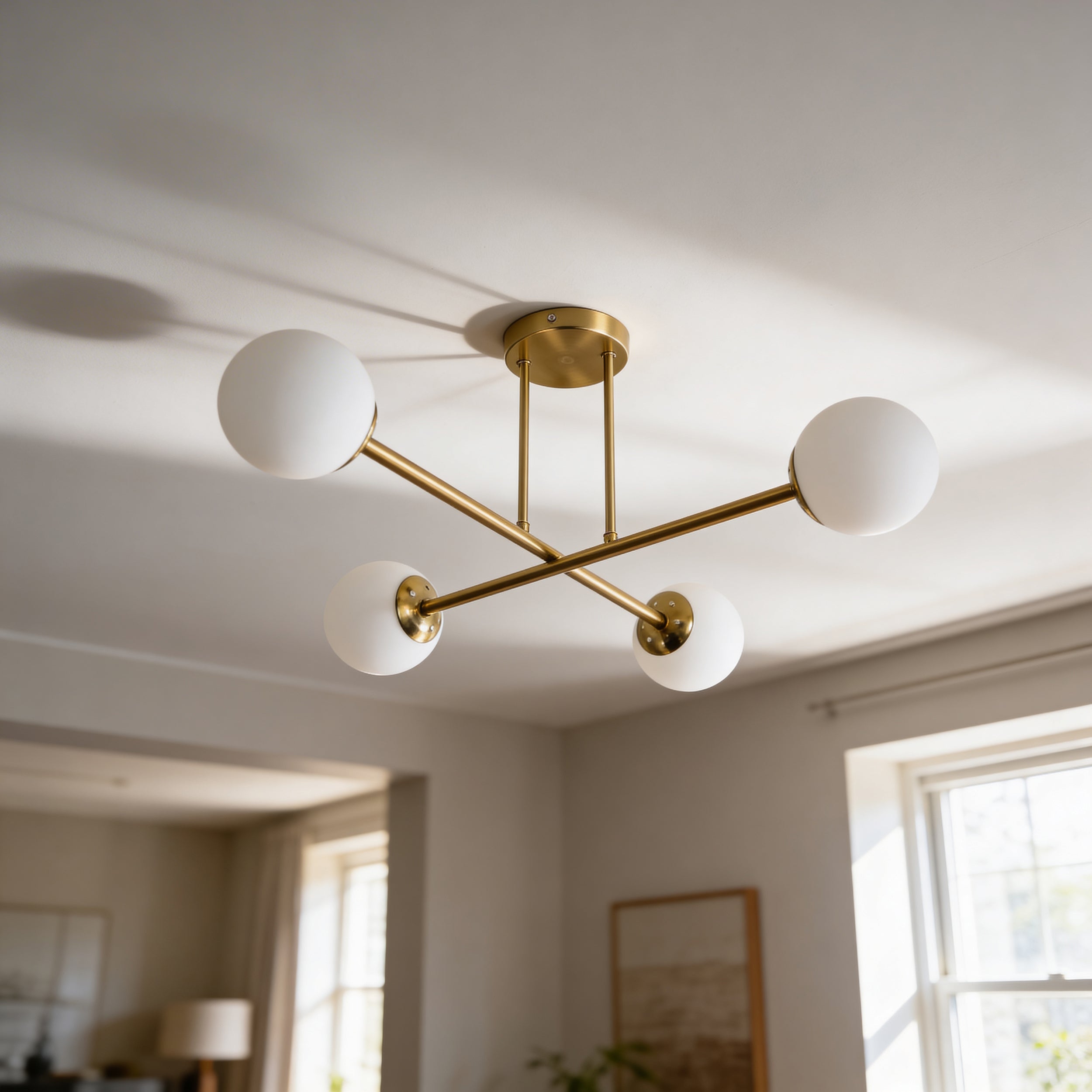 Lampa sufitowa z kulami w stylu nowoczesnym | Orbitella