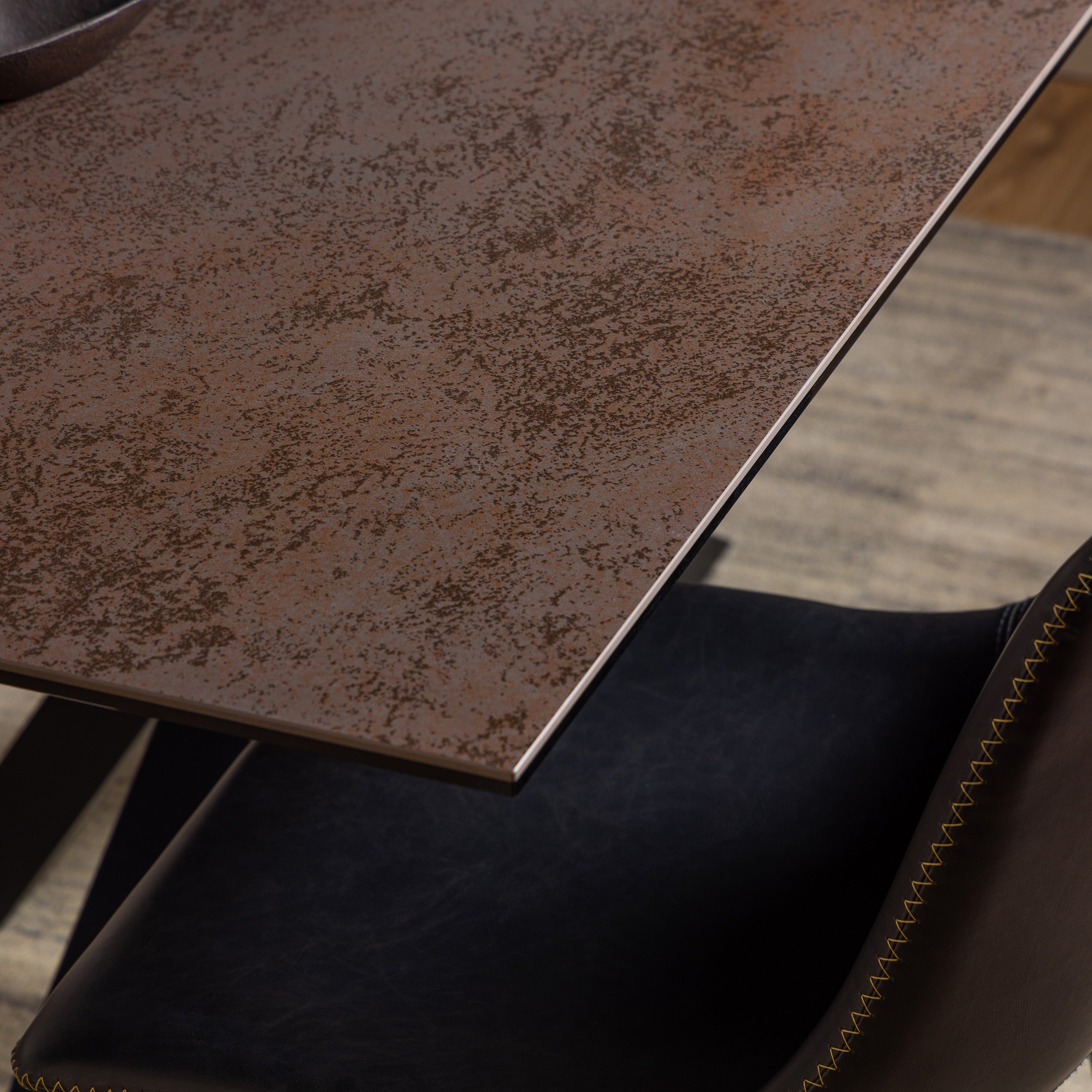 Stół do jadalni 160x76 w stylu nowoczesnym - elegancki blat ceramiczny, 4 warianty kolorystyczne | Oryss