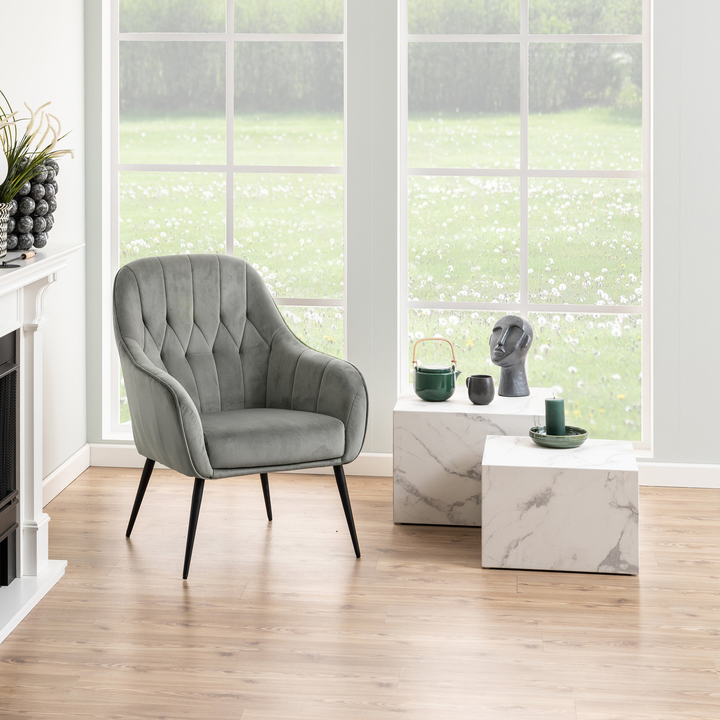 Zestaw dwóch stolików kawowych w stylu modern organic | Quadrato