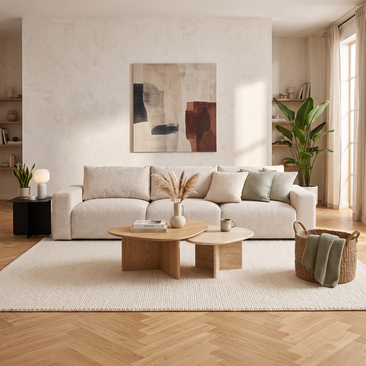 Sofa modułowa 361 cm dla 6 osób w stylu nowoczesnym | Iskeli Plus