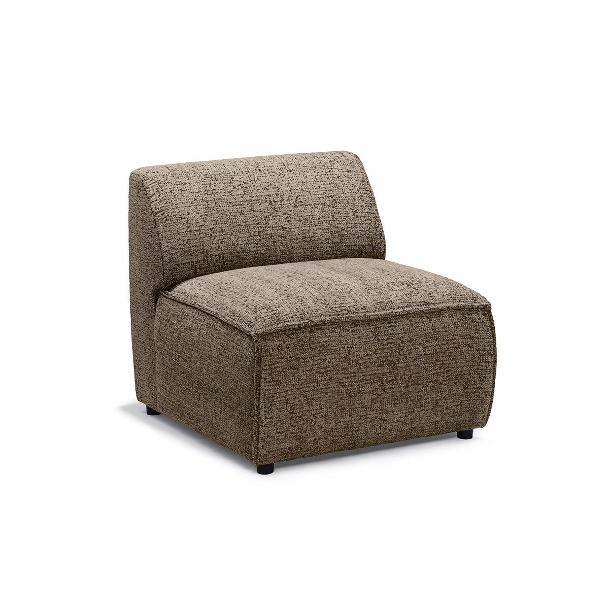 Sofa Modułowa BRICK Moduł S Prawo Brązowy Kamień (BELLA 10)