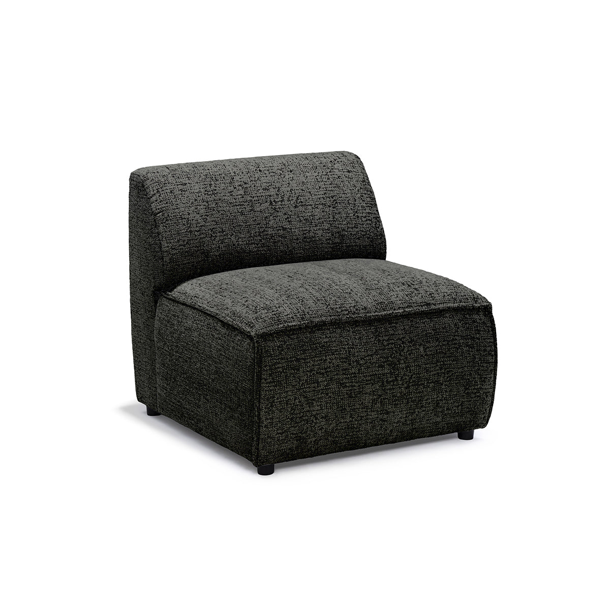 Sofa Modułowa BRICK Moduł S Prawo Bazaltowy Popiół (BELLA 20)