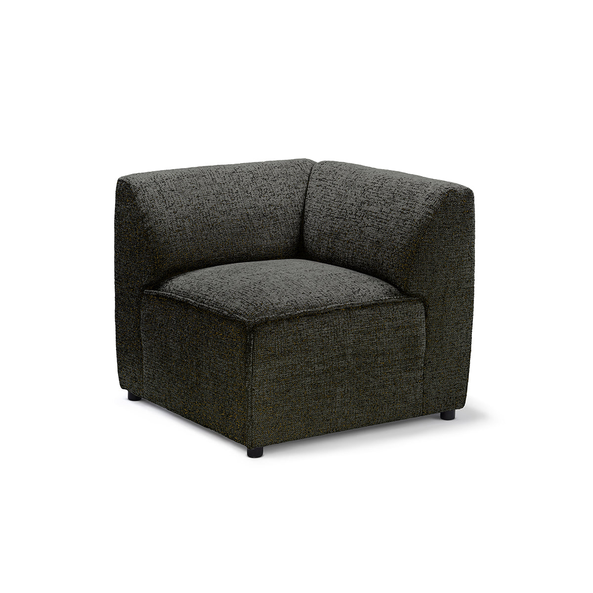 Sofa Modułowa BRICK Moduł M Lewo Grafitowy Brąz (BELLA 25)