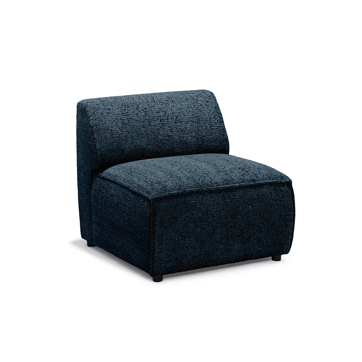 Sofa Modułowa BRICK Moduł S Prawo Atramentowy Grafit (BELLA 30)
