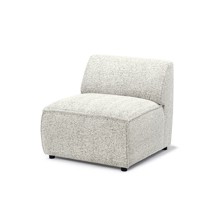 Sofa Modułowa BRICK Moduł S Lewo Kremowy Pergamin (BELLA 50)