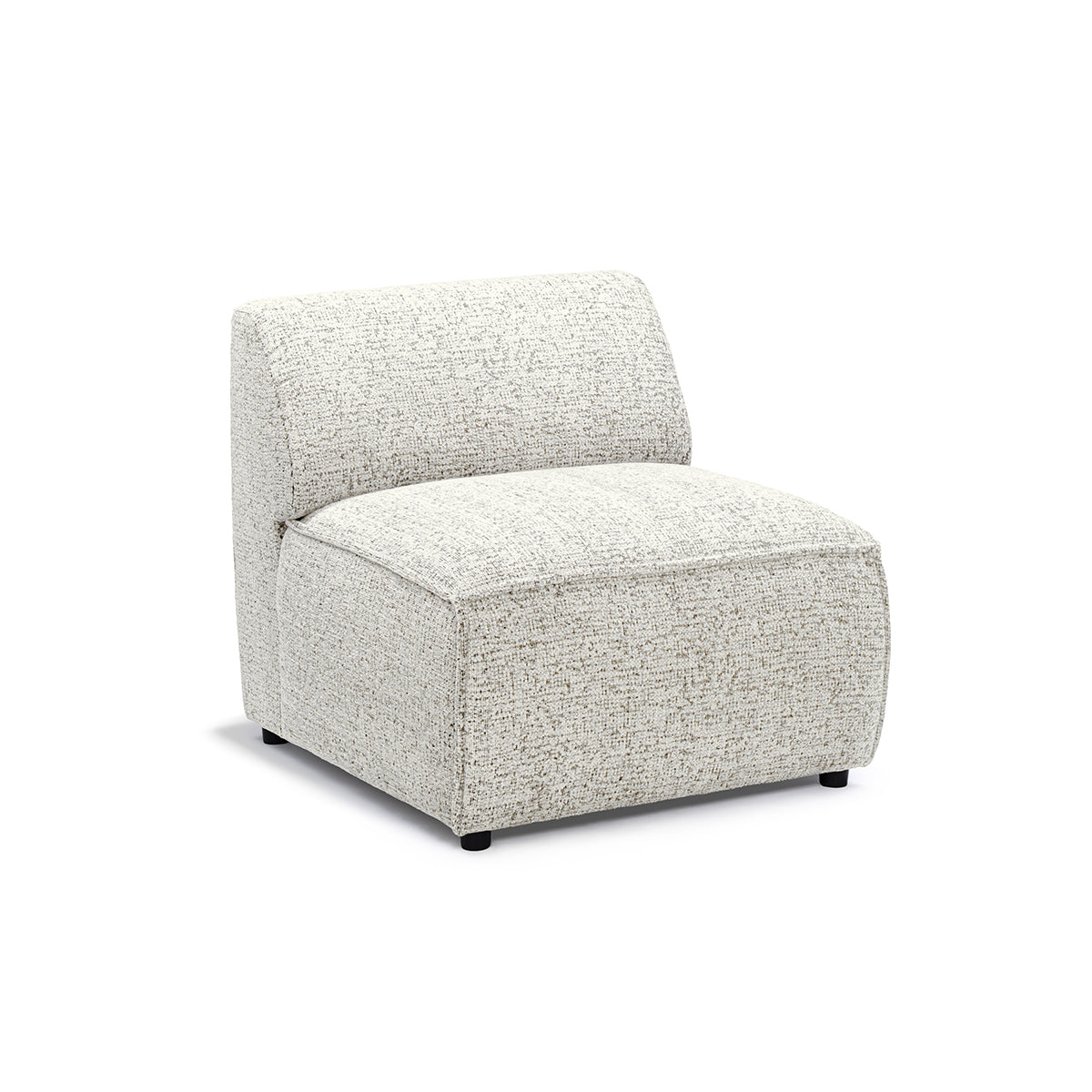 Sofa Modułowa BRICK Moduł S Prawo Kremowy Pergamin (BELLA 50)