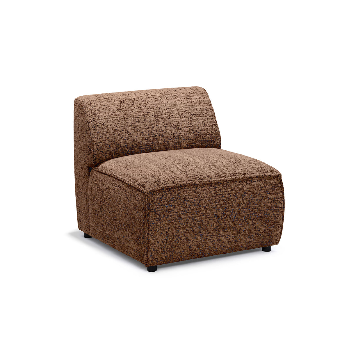 Sofa Modułowa BRICK Moduł S Prawo Cynamonowy Dąb (BELLA 70)