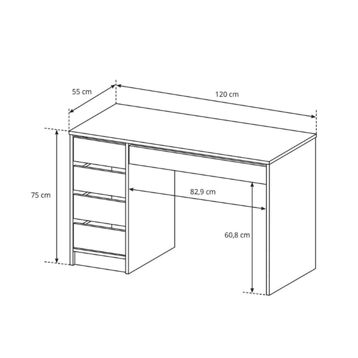 Toaletka ADIA z oświetleniem LED