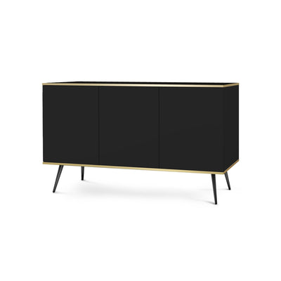 Komoda 160x85 w stylu glamour | Meva Czarny Czarny