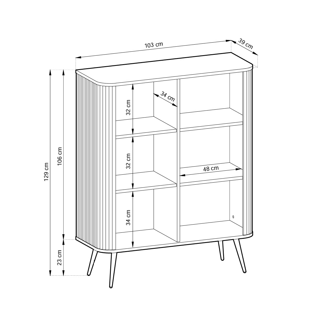 Komoda 103x129 w stylu nowoczesnym | Eva
