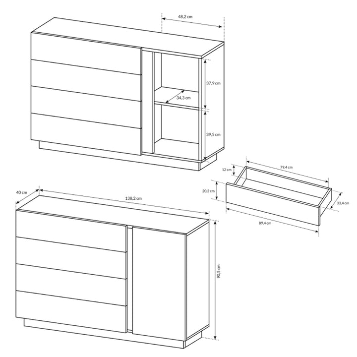 Komoda Armelia B 138x91