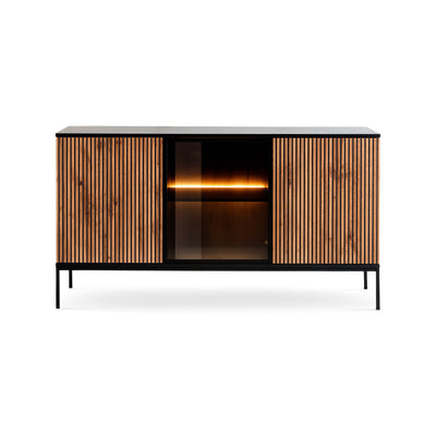 Komoda z drzwiami 154x83 w stylu loft | Lampy