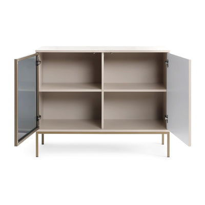 Komoda z drzwiami 104x83 w stylu loft | Lampy