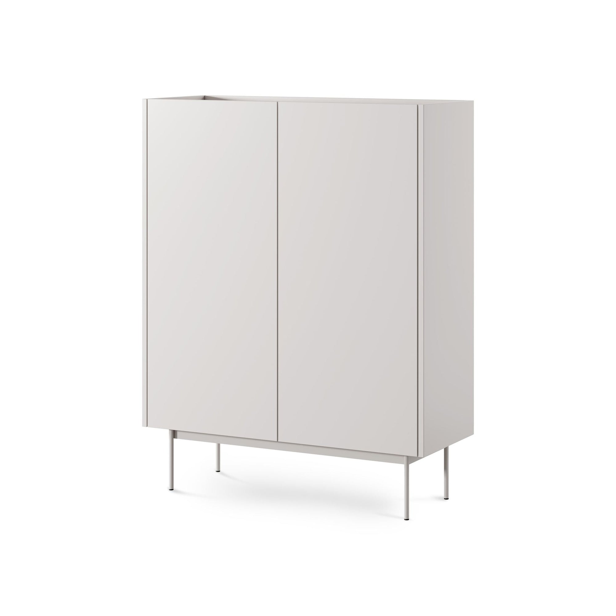 Komoda 97x122 w stylu nowoczesnym - wysoka zabudowa, bezuchwytowe fronty, cichy domyk | Bema Cashmere