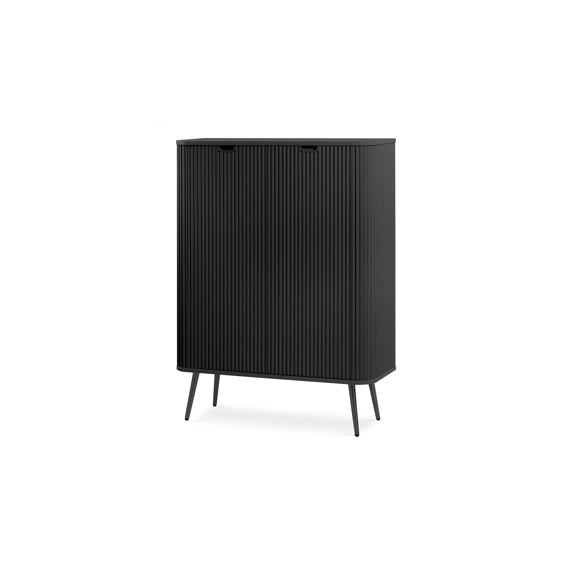 Komoda 103x129 w stylu nowoczesnym | Eva Czarny Czarny