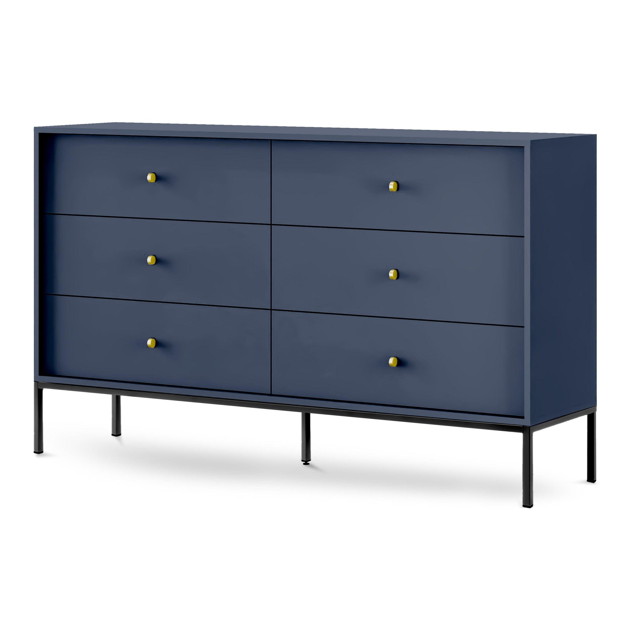 Komoda 154x89 w stylu vintage | Kviat Granat Czarny