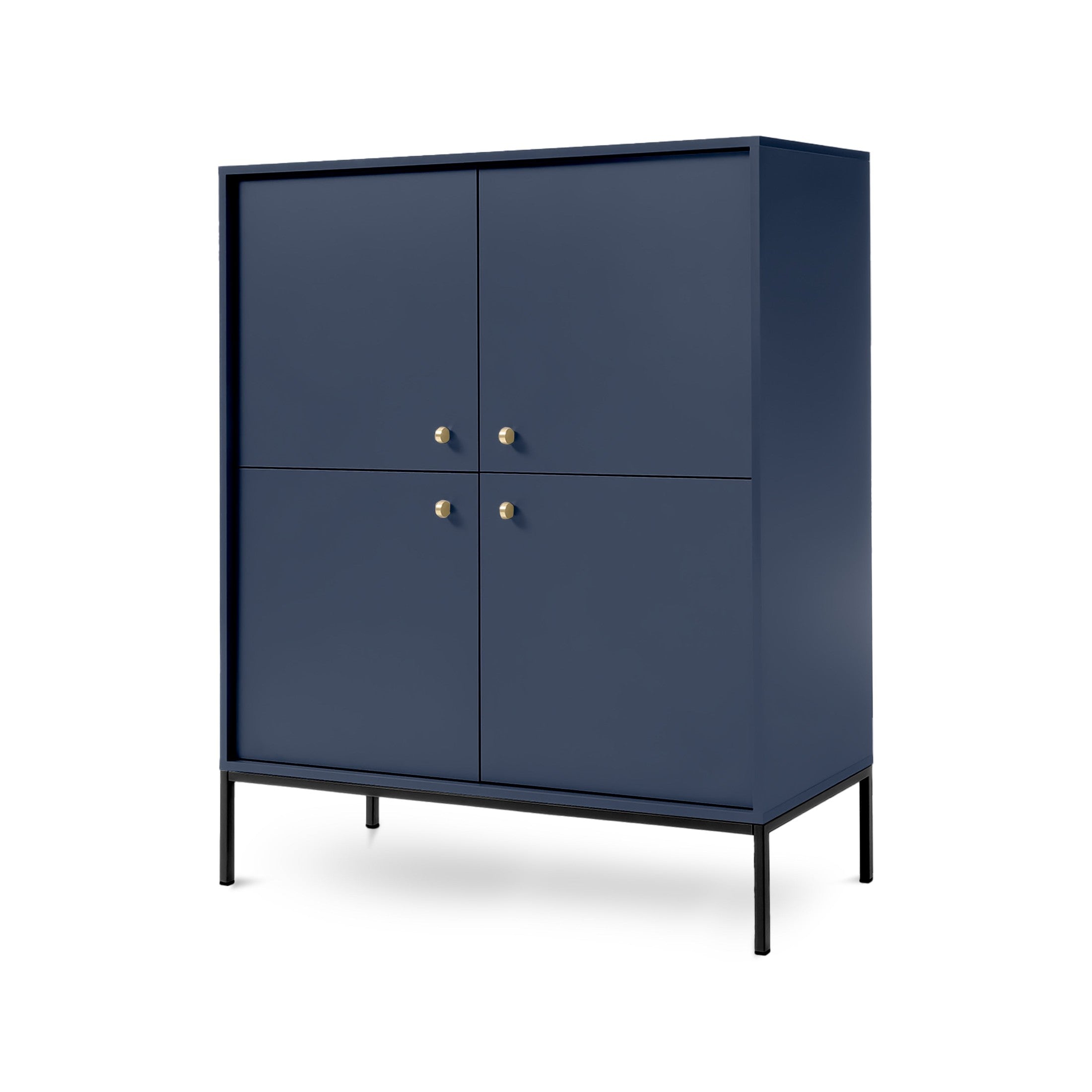 Komoda 104x126 w stylu vintage | Kviat Granat Czarny