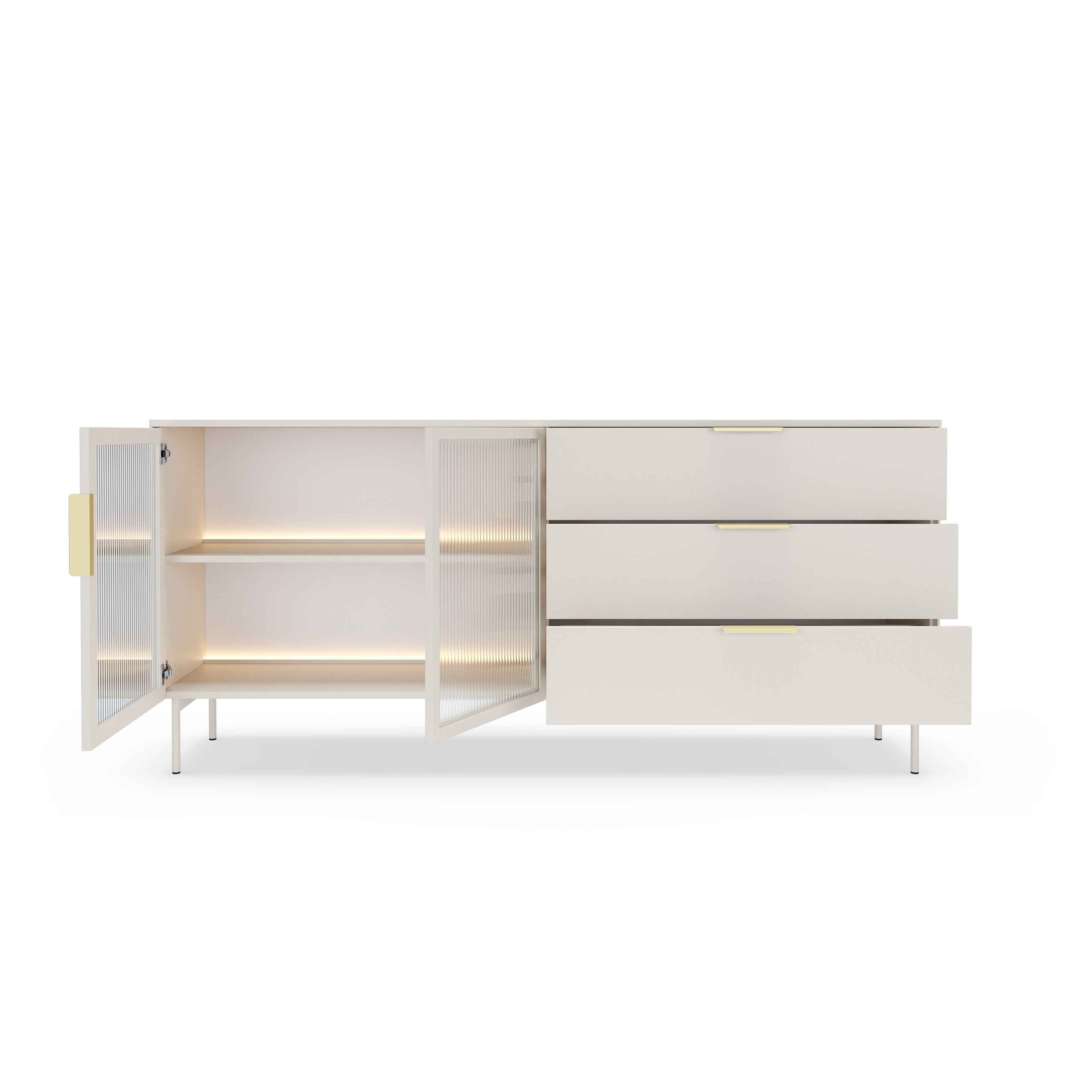 Komoda z drzwiami i szufladami 181x83 w stylu nowoczesnym | Lummer