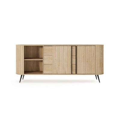 Komoda z drzwiami przesuwnymi i szufladami 196x82 w stylu nowoczesnym| Llovia
