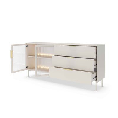 Komoda z drzwiami i szufladami 181x83 w stylu nowoczesnym | Lummer